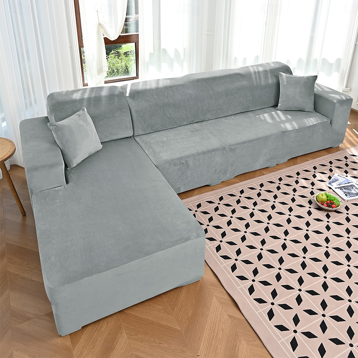 Capas elásticas para sofás de 1, 2, 3 e 4 lugares, capa para sofá modular em formato de L, capa protetora para sofá chaise longue, protetor de móveis para sala de estar. de 2026 por $24.99 –P14