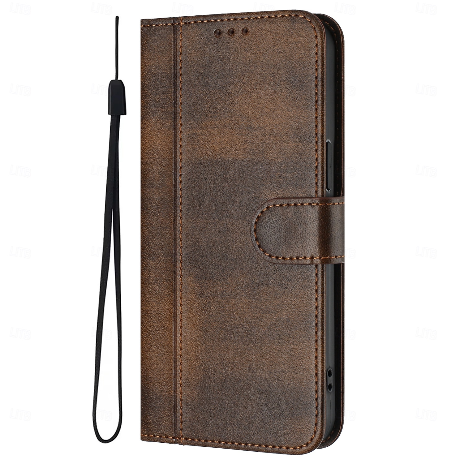 telefon Kılıf Na Samsung Galaxy S26 S26 Ultra Plus Etui na karty portfela Z podpórką Obsługa ładowania bezprzewodowego z paskiem na nadgarstek Retro TPU Skóra PU 2026 - $15.99 –P12