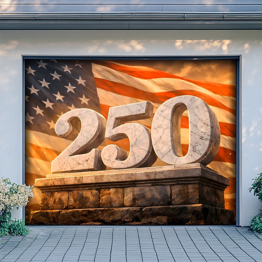 4 de julho de 2026 250º Dia da Memória Tapeçaria Banners Capa de Porta da Garagem Águia Bandeira Americana Impressão 3D Festa Moderna Patriótica Fundo de Tiro Presente Decoração da Casa de 2026 por $35.99 –P3