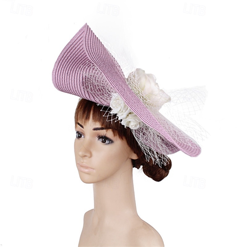 Fascinator Carta pura Matrimonio Compleanno Vintage Carino Retrò Con Fiore Tulle Copricapo Copricapo del 2026 a $34.99 –P5