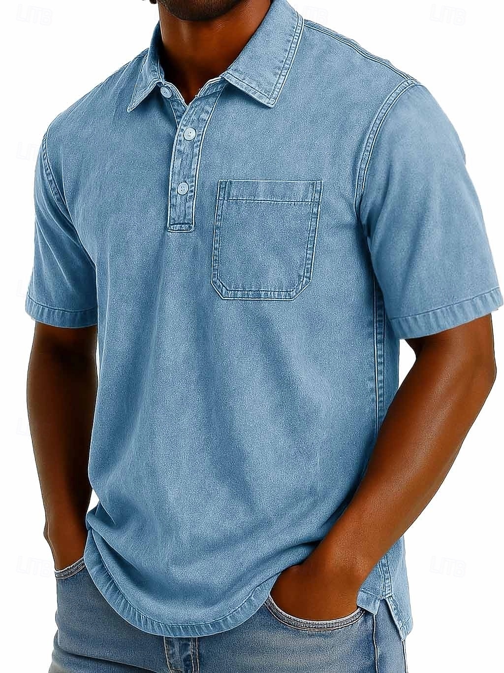 SoftFade™ Miesten Polo-Paidat 100% Puuvillaa Happopesu Paita Rentoa Lomaa Kauluskaveri Lyhythihainen Muoti Perus Yksinkertainen Vintage Haalistunut Kesä Kevät Normaalimallinen Musta Vaaleanvihreä 2026 - $31.99 –P1