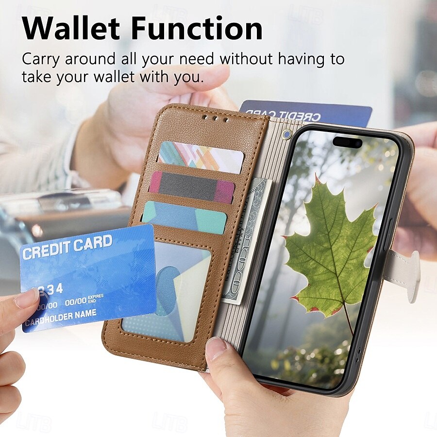 telefoon hoesje Voor Samsung Galaxy S26 S26 Plus S26 Ultra Wallet Card Case Flip cover Rits met polsband Standaard Retro TPU PU-nahka 2026 - $17.99 –P18