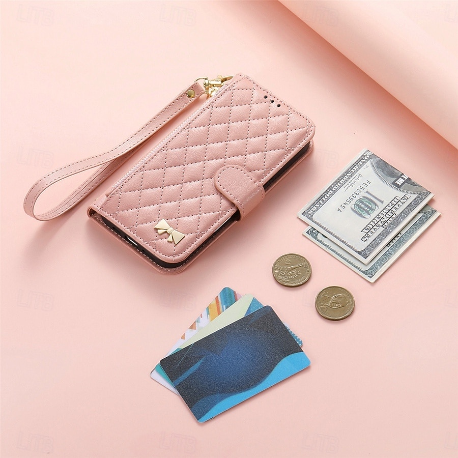 Phone Case For Samsung Galaxy S26 S26 Plus S26 Ultra Wallet Case Flip Cover Zipper with Wrist Strap Kickstand Retro TPU PU Leather 2026 - $19.99 –P27