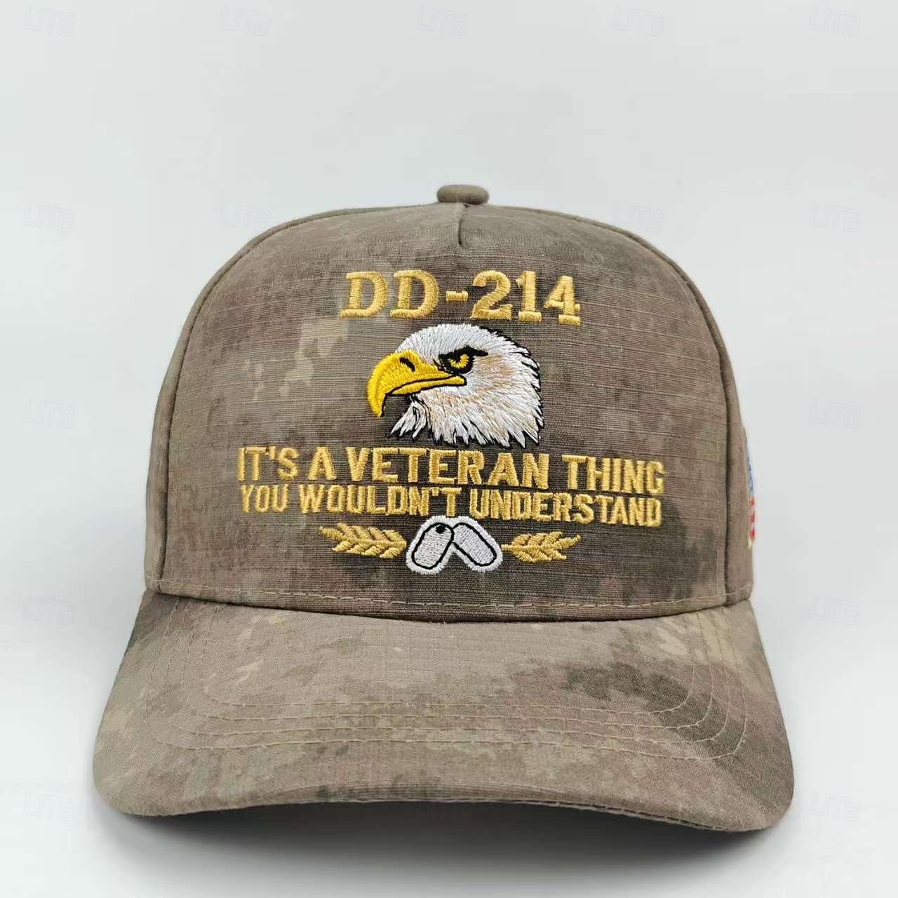 Cappello da veterano dd-214 per uomo, berretto militare da pensionato con stampa digitale e grafica di un'aquila calva, berretto da baseball casual regolabile "it's a veteran thing", cappello patriottico per il Memorial Day del 2026 a $21.99 –P5