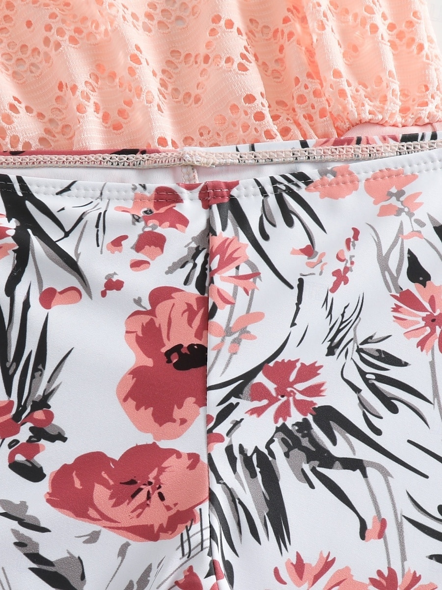 Women's Swimwear Tankini 2 Piece Swimsuit Tummy Control High Waist Cut Out Slim Backless Vacation Beach Wear Floral Scoop Neck Sleeveless Bathing Suits 2026 - $25.99 –P14