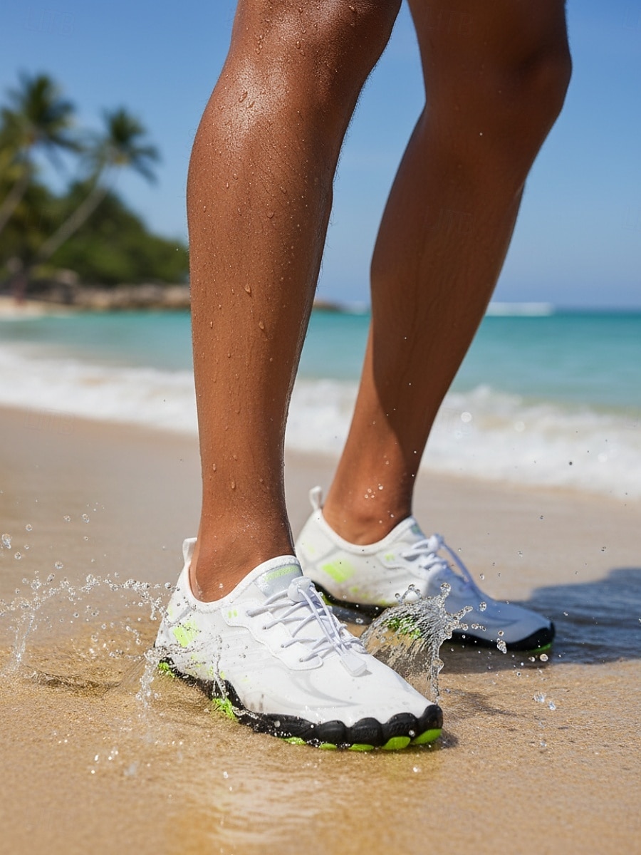 Scarpe da acqua da uomo bianche ad asciugatura rapida, leggere, traspiranti, antiscivolo, ideali per attività acquatiche, nuoto, passeggiate sulla spiaggia, trekking fluviale, kayak e avventure all'aria aperta. del 2026 a $34.99 –P2