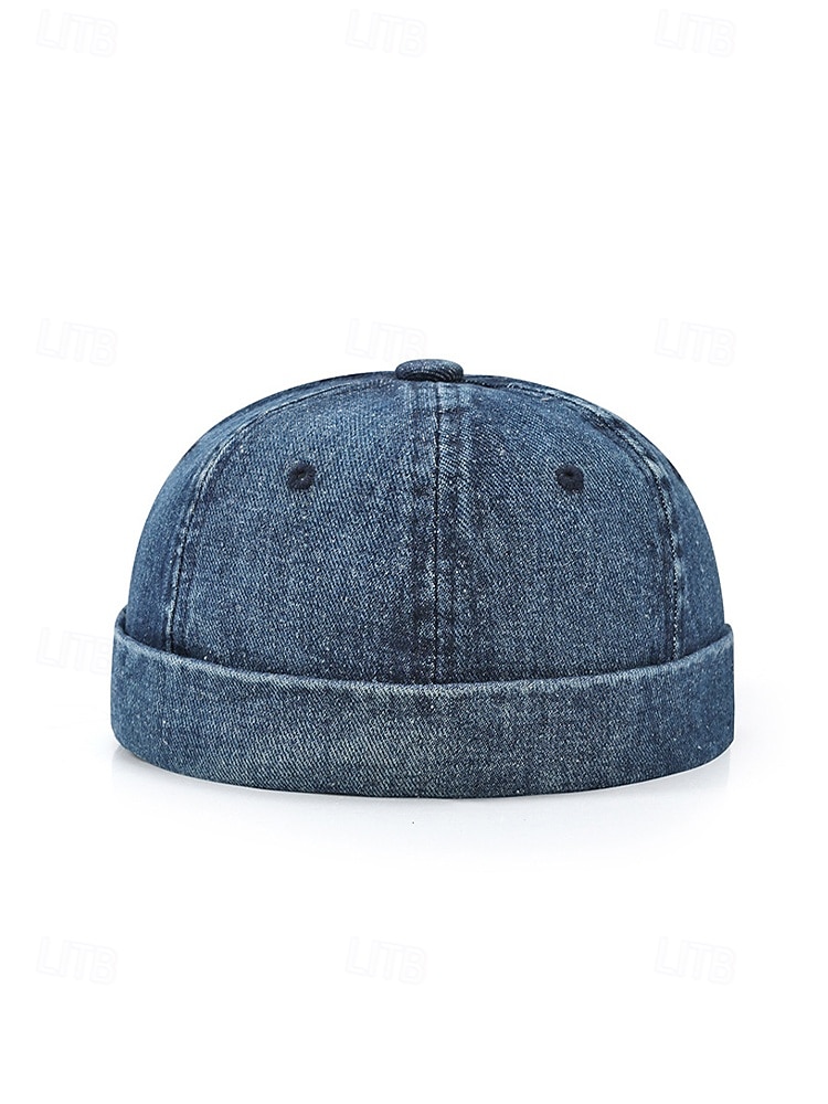 Vintage-Jeanskappe für Herren im Used-Look, mehrfarbig, verstellbare Passform, Retro-Stil, perfekt für Outdoor-Reisen, Freizeitkleidung, Sommer und andere Freizeitaktivitäten 2026 - $11.99 –P9