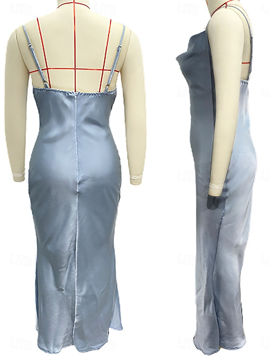 Γυναικεία Μίντι φόρεμα Φόρεμα για πάρτυ Κοκτέιλ Φόρεμα Φόρεμα σε ευθεία γραμμή Σλιπ Φόρεμα Κομψό Μοντέρνα Βραδινό Πάρτυ Πάρτι Ειδική Περίσταση Κανονικό Σκέτο Αμάνικο Λαιμόκοψη V 2026 - $33.99 –P7