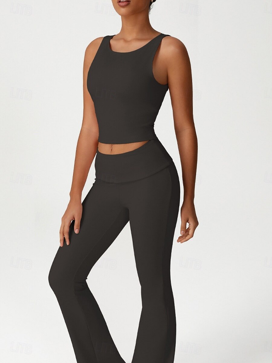 Women's Solid Colored Sports Tank Top Tennis Bra Sports Bra Sleeveless Quick Dry Shockproof Moisture Wicking Breathable Tennis Pickleball Running Crew Neck Top Black Pink Blue Tennis Clothing 2026 - $17.99 –P15