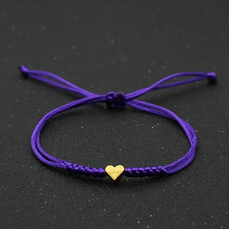 Corda intrecciato Amore Moda Personalizzato Lega Gioielli braccialetto Nero / Giallo / Rosa Per Quotidiano Regalo Ferie del 2026 a $1.49 –P6