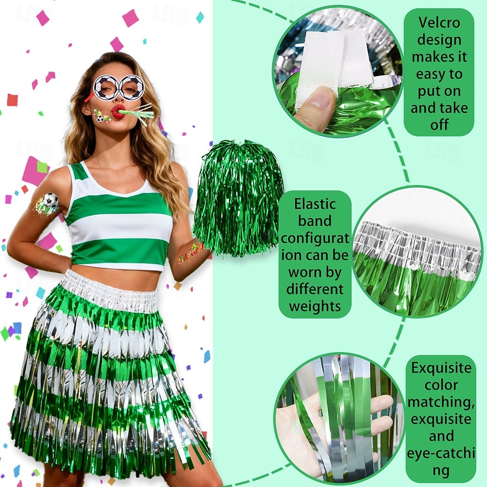 World Soccer Match 2026 Costume Football Soccer Outfits Striped Adults ...