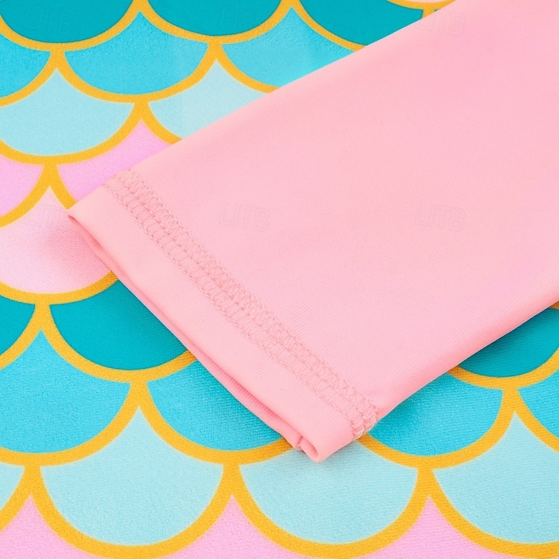 Maillot de bain Enfants Fille Extérieur Graphique Vacances Fermeture éclair Maillots de bain 4 ans et + Été Bleu Rose Claire Rose Claire de 2026 ? $21.99 –P10