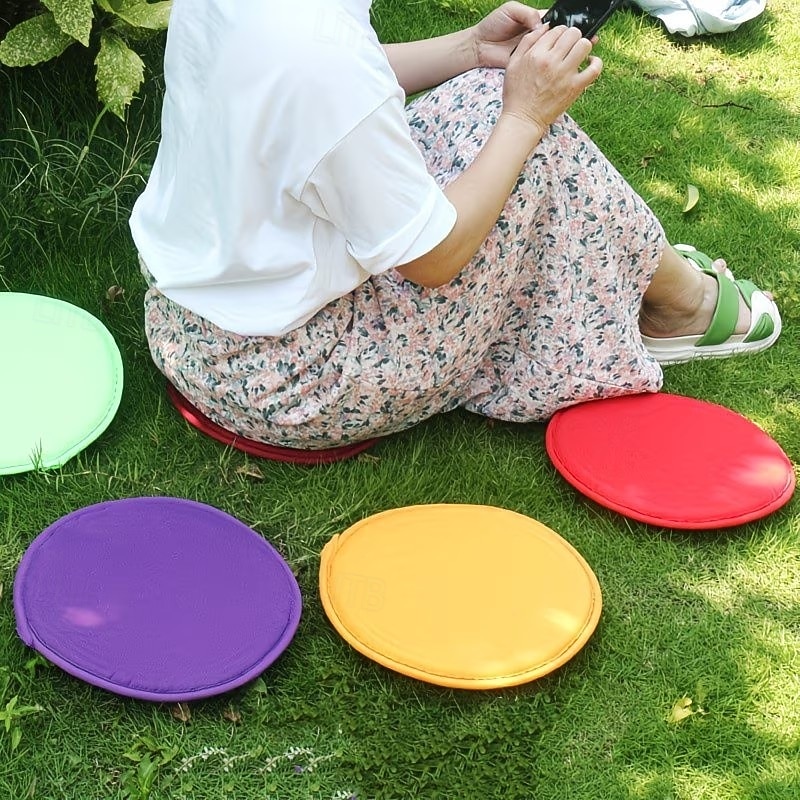 3/6PCS Beach Camping Seat Cushions, Foldable Round Portable Small Picnic Mat, Dirt-Resistant Camping Pad, Outdoor Foldable Seat Cushion with Sponge Pad 2026 - $13.99 –P3