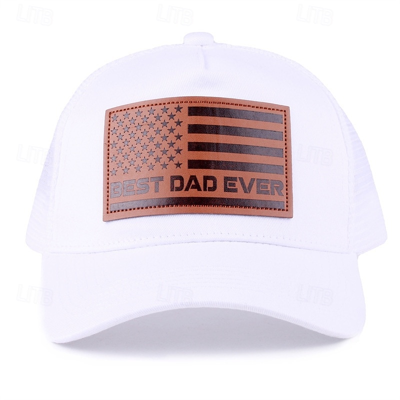Patriotic Leather Patch Dad Hat Baseball Cap with American Flag, Trucker Style Dad Cap for Men Women, 4th of July Independence Day, 250th Anniversary, Memorial Day Patriotic Hat 2026 - $16.99 –P12