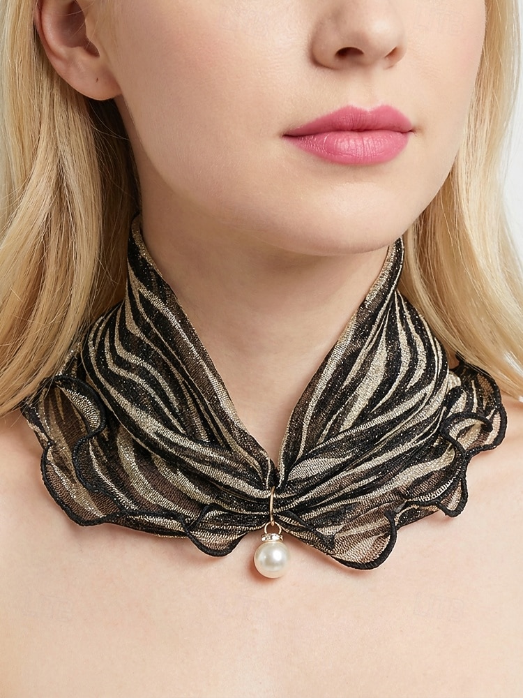 sciarpa in chiffon di poliestere in stile bohémien da donna, stampe floreali multicolori, fascia versatile, perfetta per l'abbigliamento casual quotidiano e le vacanze al mare del 2026 a $9.99 –P5