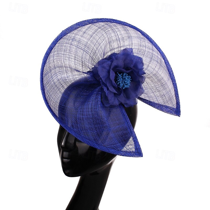 Fascinator Lino Matrimonio Compleanno Elegante Vintage Con Fiore Tulle Copricapo Copricapo del 2026 a $40.99 –P9