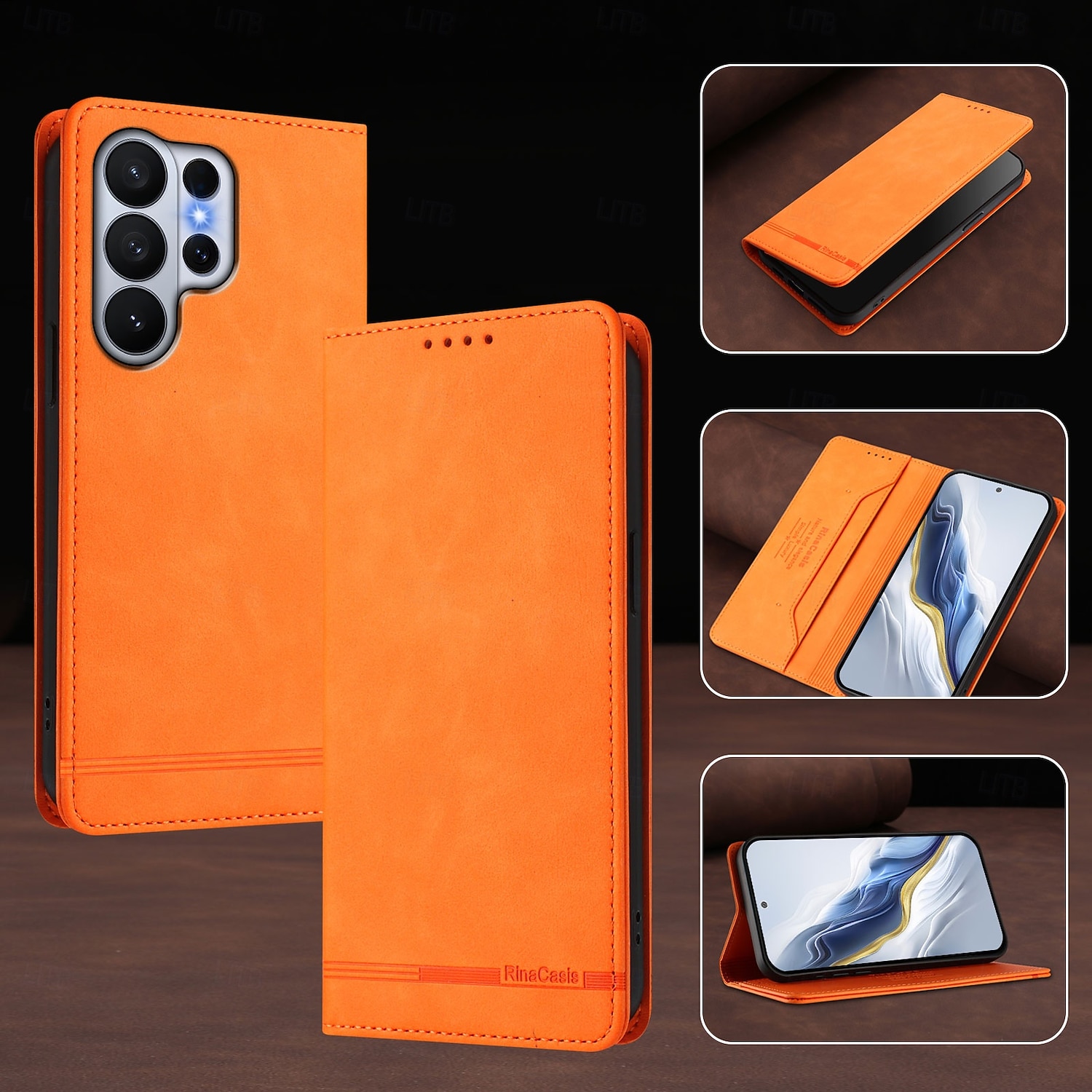 telefon fodral Till Samsung Galaxy S26 S26 Ultra Plus Plånboksfodral med stativ Magnet Stöd för trådlös laddning Kontor / företag TPU PU läder 2026 - $15.99 –P5