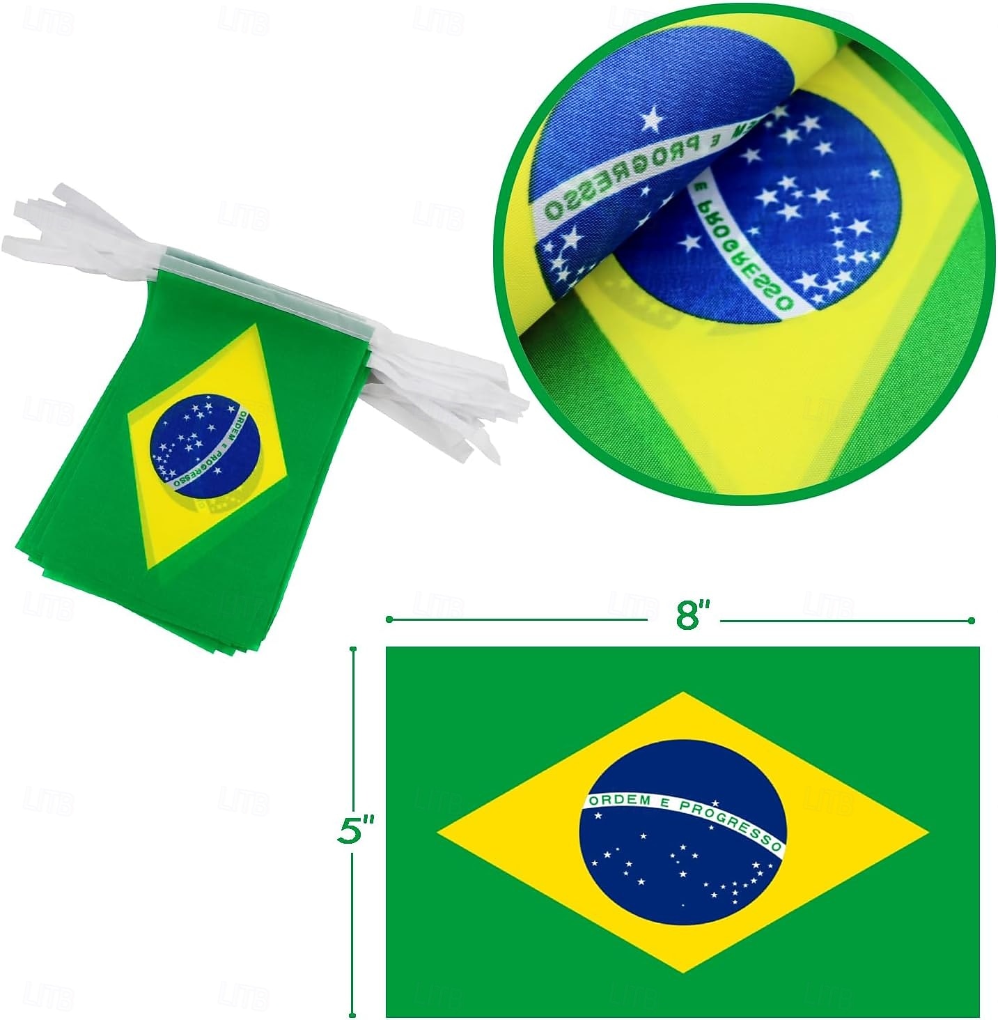 2026年 ブラジルのストリングフラッグ、ペナントバナー、サッカーワールドカップサマーカップの試合用、旗50枚、46フィートの小さなミニブラジル国旗、国の装飾、学校、パーティー、スポーツイベント用の旗バナー  コレクション – $16.99 –P4