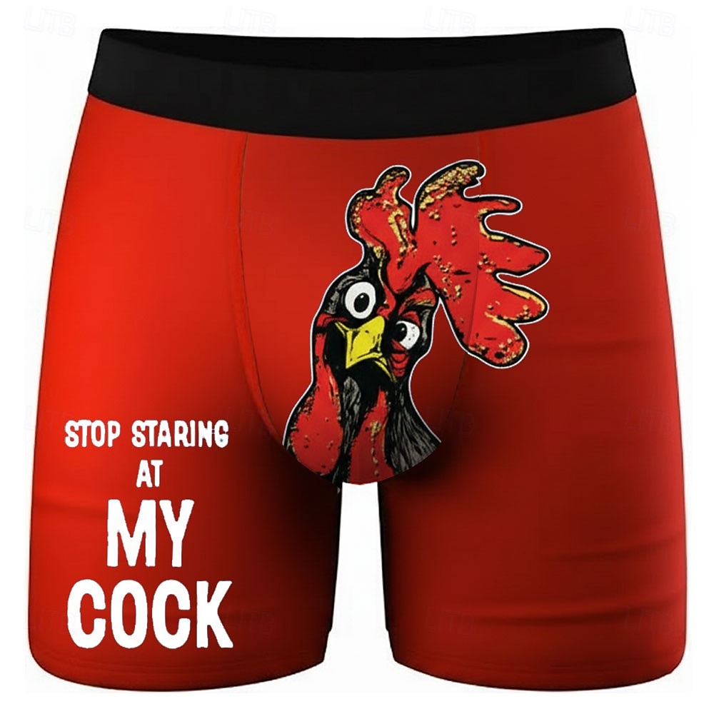 Per uomo Gallo Pulcino Gergo divertente Boxer elasticizzati Costume nuoto a pantaloncino Pantaloncini da bagno boxer Divertente Casuale Casa Vacanza al Mare Fascia Elastica Traspirante Biancheria del 2026 a $16.99 –P2