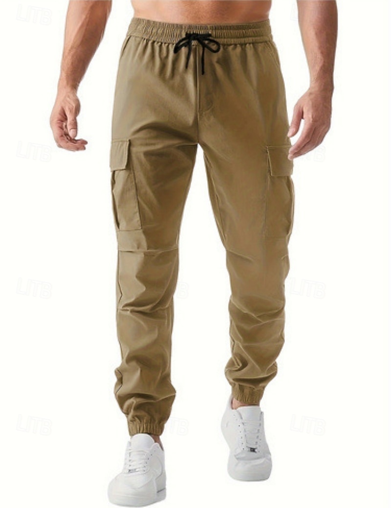 Homens Calças Cargo Corredores Calças Calças Táticas Calças de trabalho Com Cordão Bolso multi Bolso com aba Tecido A Prova de Vento Conforto Mimolet Diário Ao ar livre Feriado Roupa de rua à moda de 2026 por $22.99 –P1