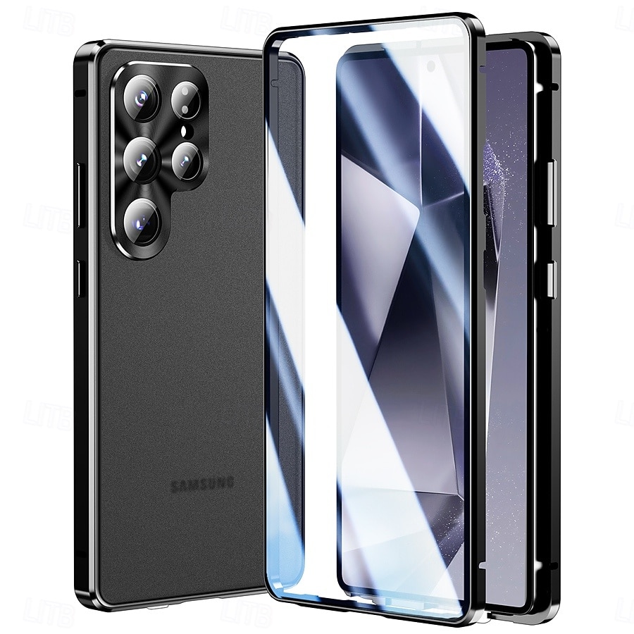 Phone Case For Samsung Galaxy S26 S26 Plus S26 Ultra Novelty Magnetic Adsorption Slim Case Detachable with Screen Protector Anti peep Metal ABS+PC 2026 - $30.99 –P9