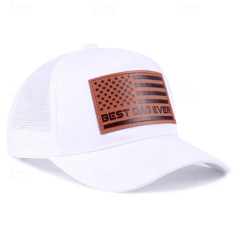 Patriotic Leather Patch Dad Hat Baseball Cap with American Flag, Trucker Style Dad Cap for Men Women, 4th of July Independence Day, 250th Anniversary, Memorial Day Patriotic Hat 2026 - $16.99 –P10