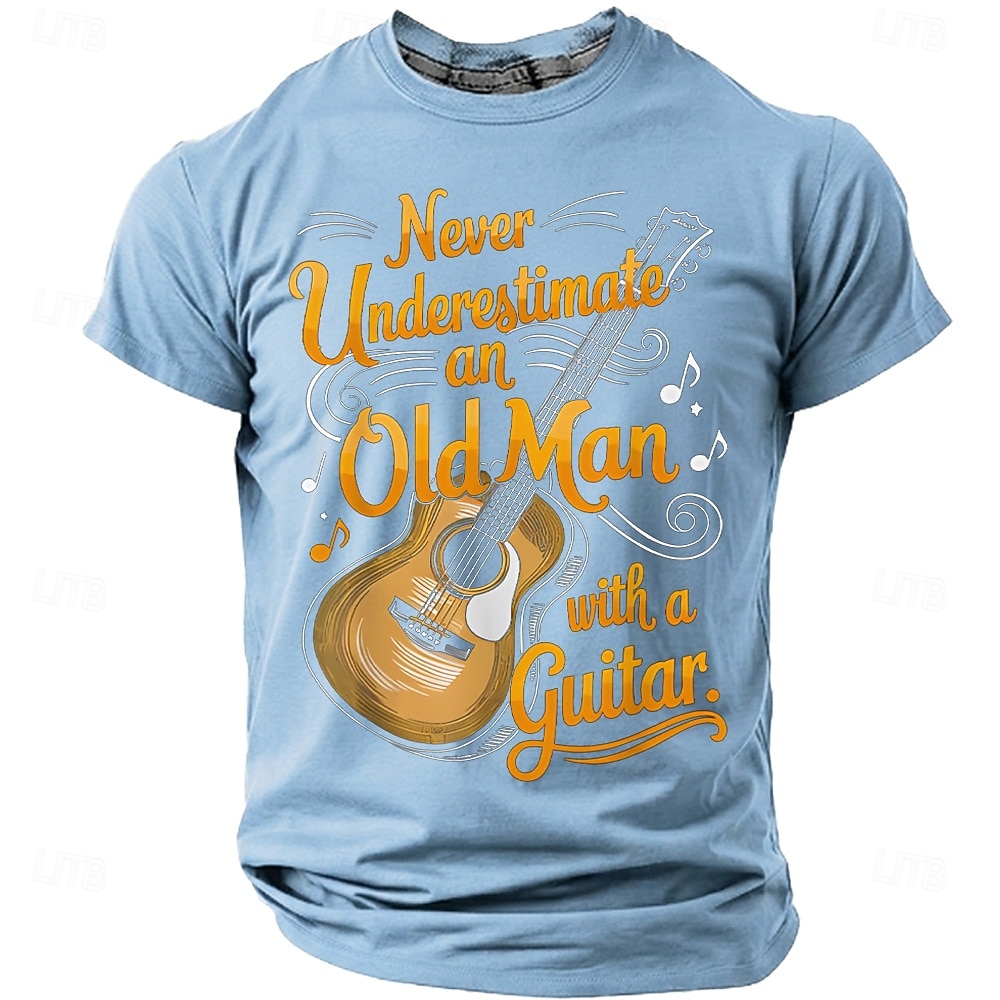 Homme Guitare Argot drôle T-shirt Manche Courte T-shirt Impression 3D Col ras du cou Chemise Mode Quotidien Quotidien Rue Bleu Bleu Ciel Noir Été Printemps Vêtement Tenue S M L XL XXL XXXL 4XL de 2026 ? $22.99 –P4