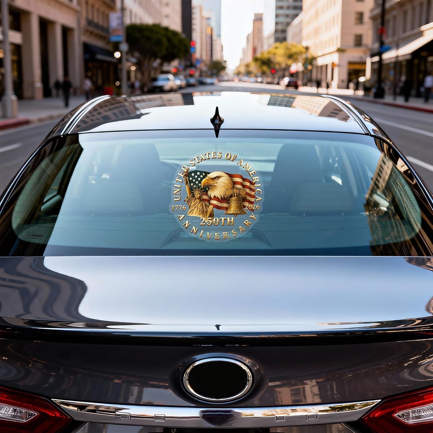 Autocolant auto patriotic pentru geam auto, cu vultur și Statuia Libertății, autocolant din vinil pentru mașină, camion, SUV, laptop - 1776-2026 - autocolant auto cu 250 de ani de Ziua Independenței SUA 2026 - $9.99 –P4
