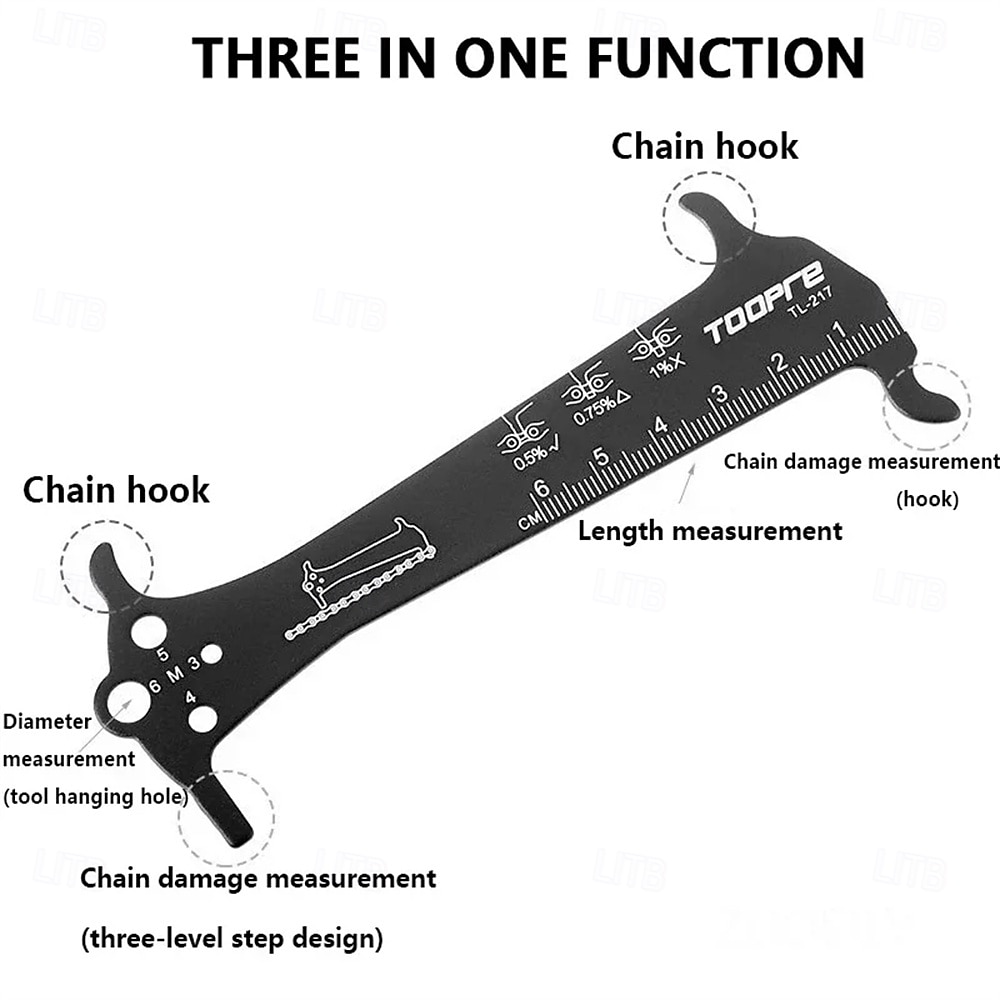 Bicycle Chain Wear Indicator Ruler Repair Tool Stainless Steel Mountain Road Bike Chain Gauge Measurement Checker Screw Diameter 2026 - $9.99 –P2