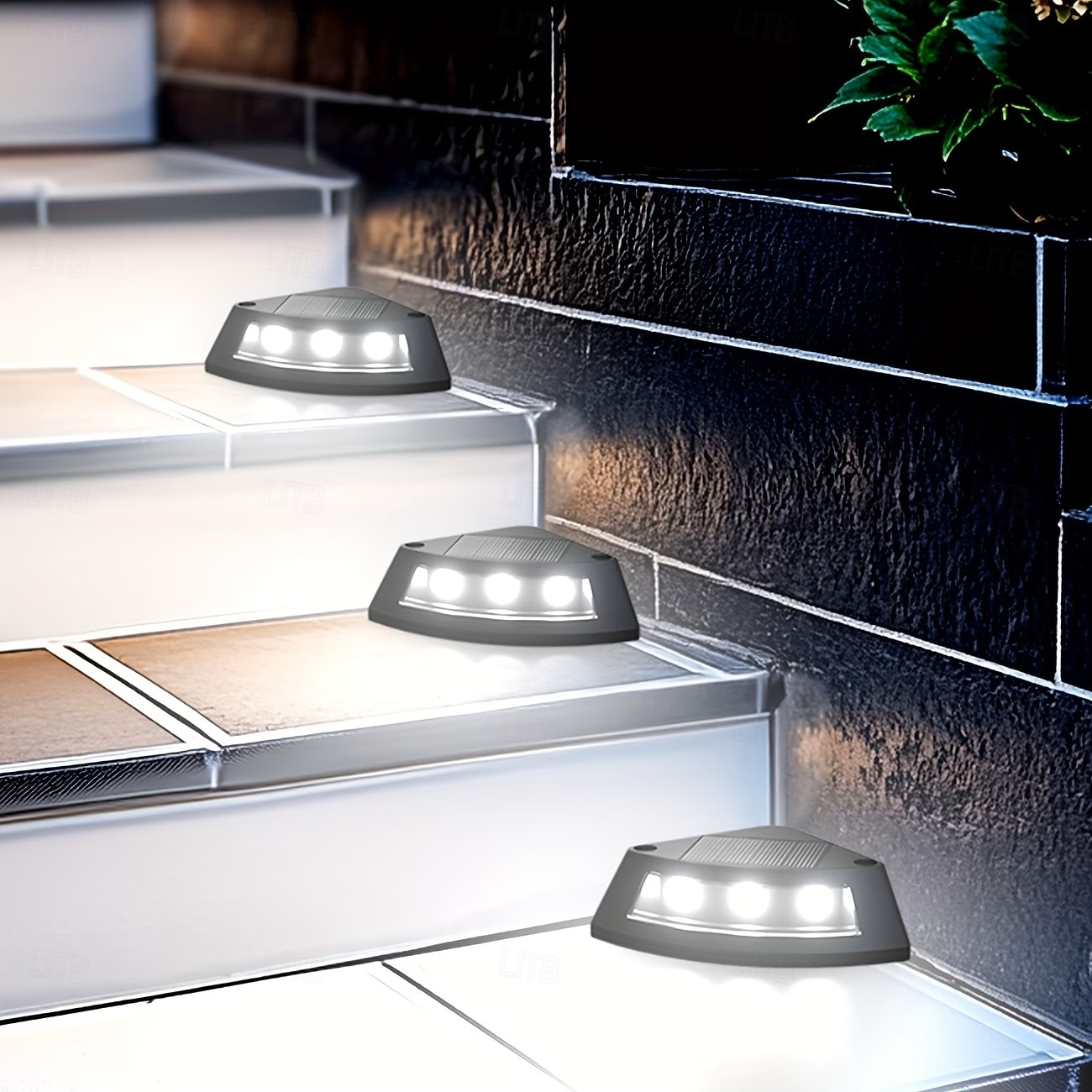 4/8 luci solari da esterno per terrazze, impermeabili IP65, lampade da giardino per vialetti, gradini, passerelle, prato, terrazze, luce notturna solare decorativa del 2026 a $28.99 –P3