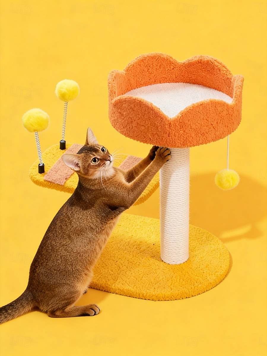 2026年 蜂の形をした猫用クライミングフレーム、爪とぎポスト、おもちゃ、装飾的な子猫用爪とぎ、丈夫なペット用爪とぎポスト  コレクション – $62.99 –P2