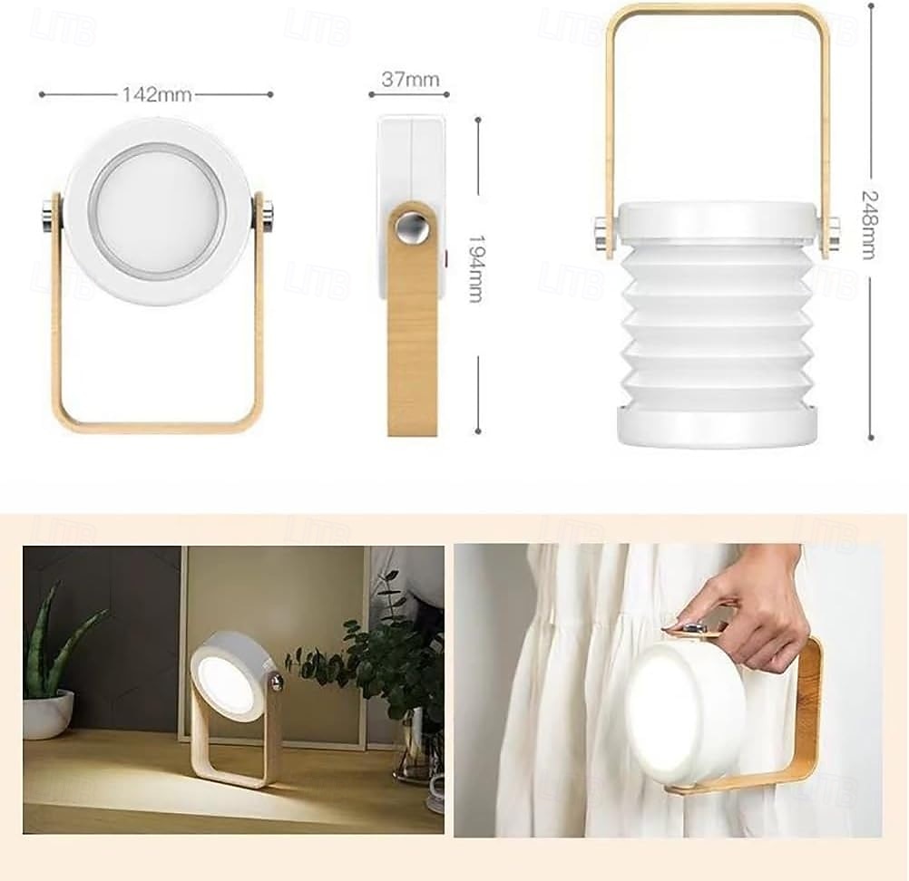 Portable LED Lantern Light USB Rechargeable Outdoor Camping Light, Dimmable Atmosphere Lamp for Home Decor, Unique Birthday Gifts for Women Mom Friends 2026 - $30.99 –P2