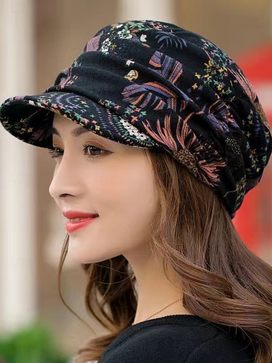 Per donna Cappello Cappelli Invernali Antivento Caldo Quotidiano All'aperto Streetwear Stampato Floreale del 2026 a $2.49 –P2