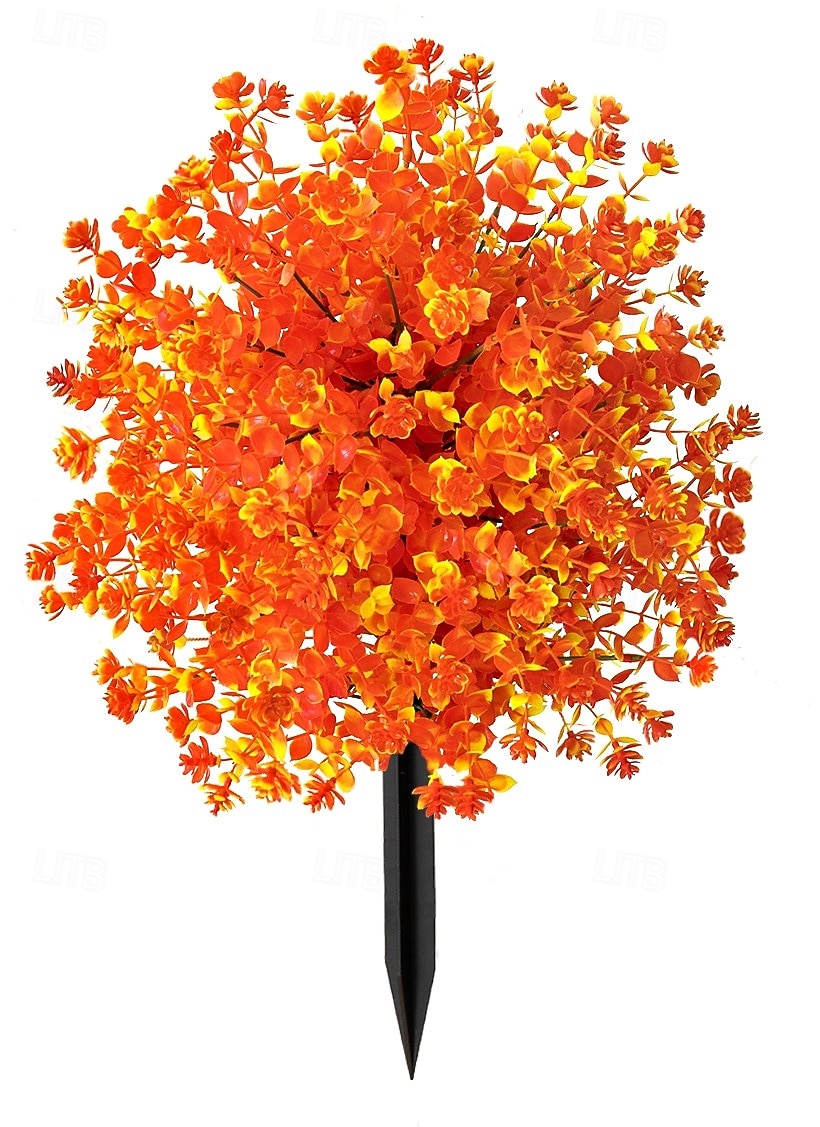 Estaca de flor artificial de 56 cm (22 polegadas) para decoração de jardim com camélias multicoloridas. &Decoração de jardim em plástico resistente que não desbota, para todas as estações. de 2026 por $25.99 –P8