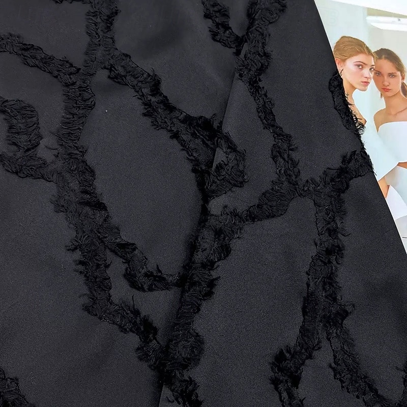 A-linje Ankellengde Te-lengde Formell kjole Cocktailkjoler Elegant 3/4 ermer V-hals Bryllup Formell Sateng Jacquard med Dusk 2026 - $185.99 –P6