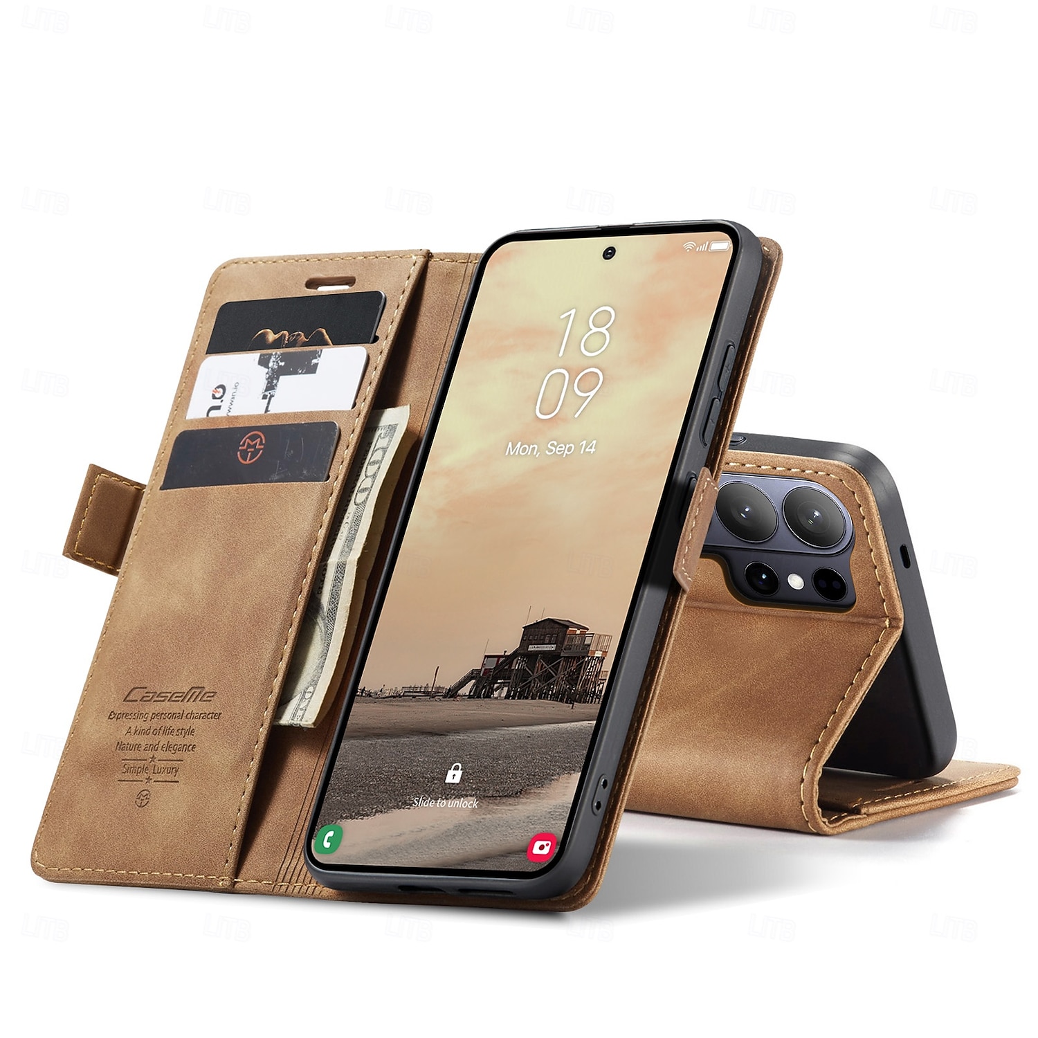 Handy Hülle Handyhüllen Für Samsung Galaxy S26 S26 Ultra Plus Brieftaschenhülle Flip-Cover Mit Ständer Ständer Kartenfach Retro TPU PU-Leder 2026 - $16.99 –P2