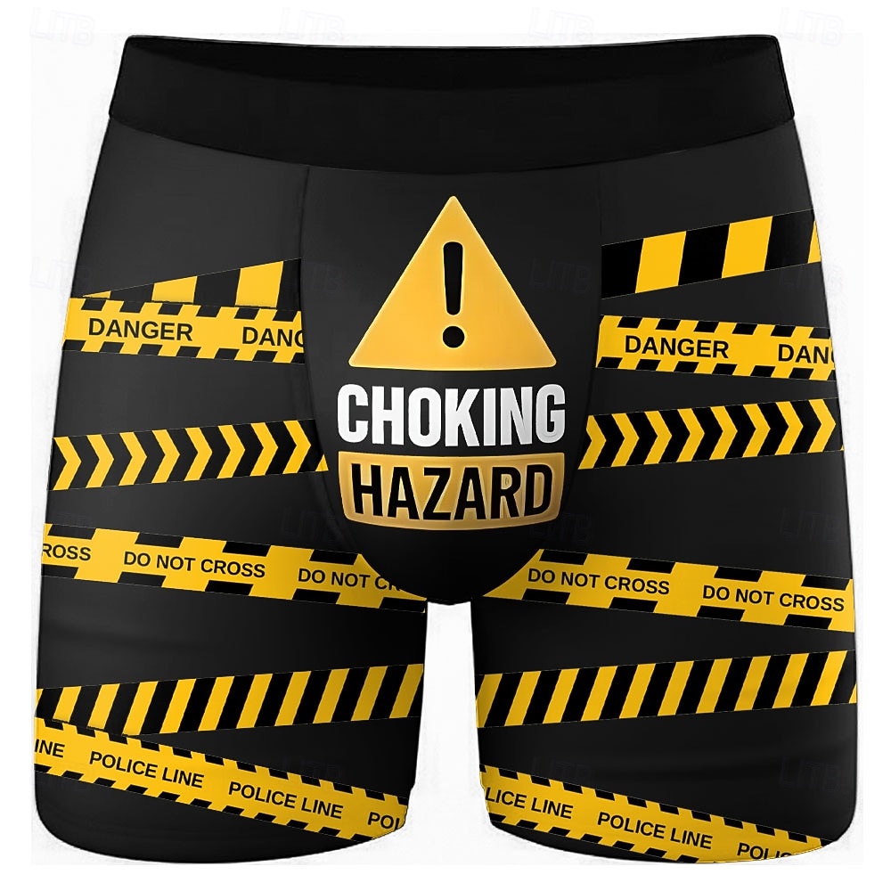 Муж. С надписью Забавный сленг Эластичные боксерские трусы Плавки Боксерские шорты для плавания Веселая Повседневные Дом Пляжный отдых Эластичный пояс Влагоотводящий материал Дышащее нижнее белье 2026 - $16.99 –P1