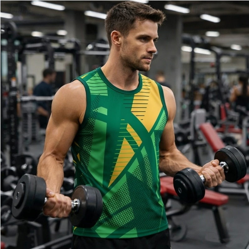 Per uomo Grafico Canotta da allenamento Canotta da corsa Canotta da palestra Estate Senza Maniche Asciugatura Rapida Morbido Traspirante Allenamento in Palestra Corsa Camminata Jogging Rosso Blu del 2026 a $17.99 –P3