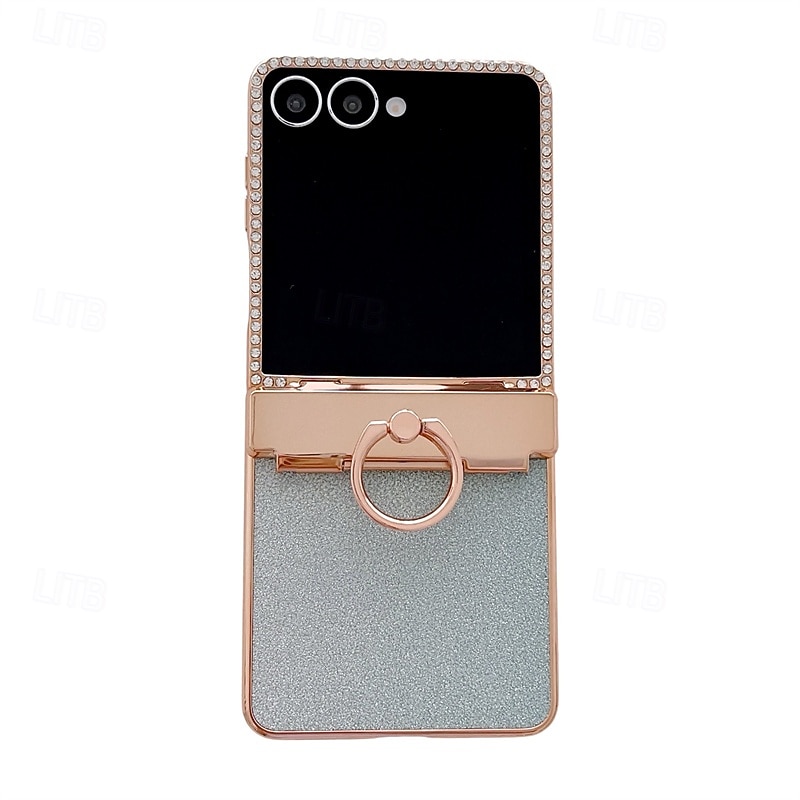 telefon Carcasă Pro Samsung Galaxy Z Flip 7 Z Flip 7 FE Z Flip 6 Z Flip 5 Z Flip 4 Z Flip 3 Zábavné Držák na prsteny Komiks Kov ABS 2026 - $29.99 –P1