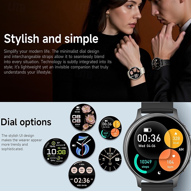 GPS Smart Watch with Wireless Calling, AMOLED Ultra HD Screen, Built-in Altimeter & Barometer, 100+ Sports Modes, Heart Rate Sleep Monitor, Outdoor Adventure Fitness Tracker for Men Women 2026 - $73.99 –P3