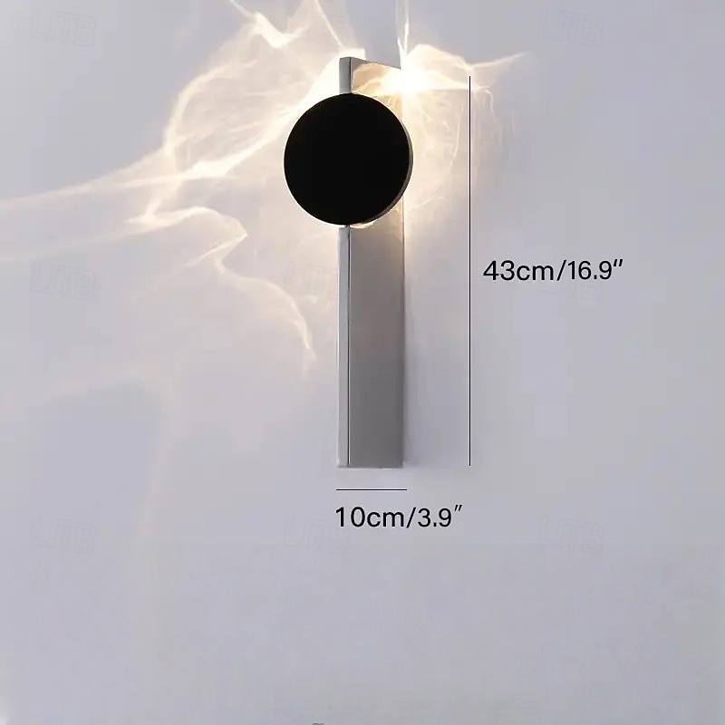 Aplique de parede moderno, aplique de parede refletivo em aço inoxidável, luz quente moderna de 300lm para quarto, sala de estar, corredor e escada. de 2026 por $159.99 –P3