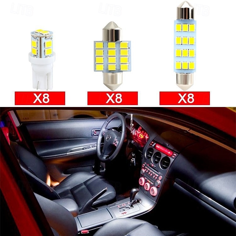 Kit di 24 lampadine a LED per interni auto, set da 194 T10 DE3175 578, lampadine da 31 mm e 42 mm, luci di ricambio per interni auto, luci targa, luci laterali, luci di svolta, luci del bagagliaio del 2026 a $17.99 –P7