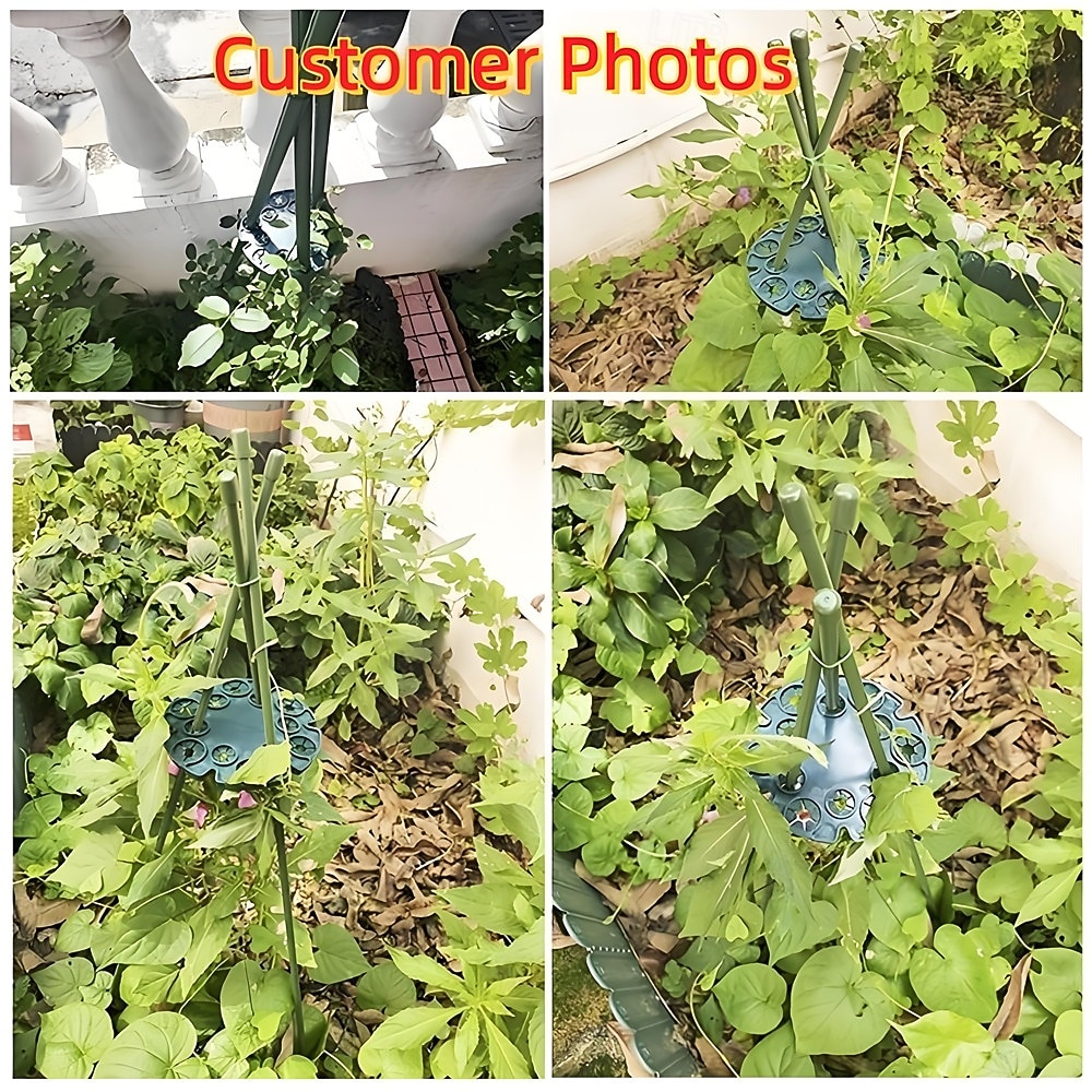 2026年 6個/12個の植物サポートステークホルダー - つる性植物用のお手頃価格のプラスチック製ガーデンコネクターディスク、トマト、キュウリ、花用の調節可能なトレリスリング - ステーク用の頑丈なDIYスタビライザー  コレクション – $20.99 –P4