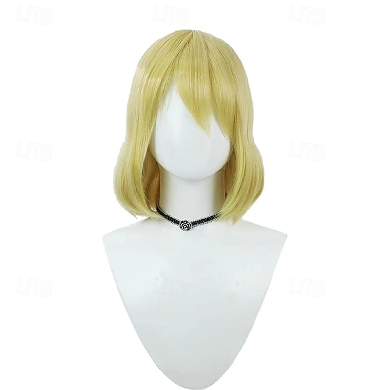 Perucă bob scurtă blondă cu breton, stil Ocean Adventurer, pentru petrecere cosplay 2026 - $24.99 –P1