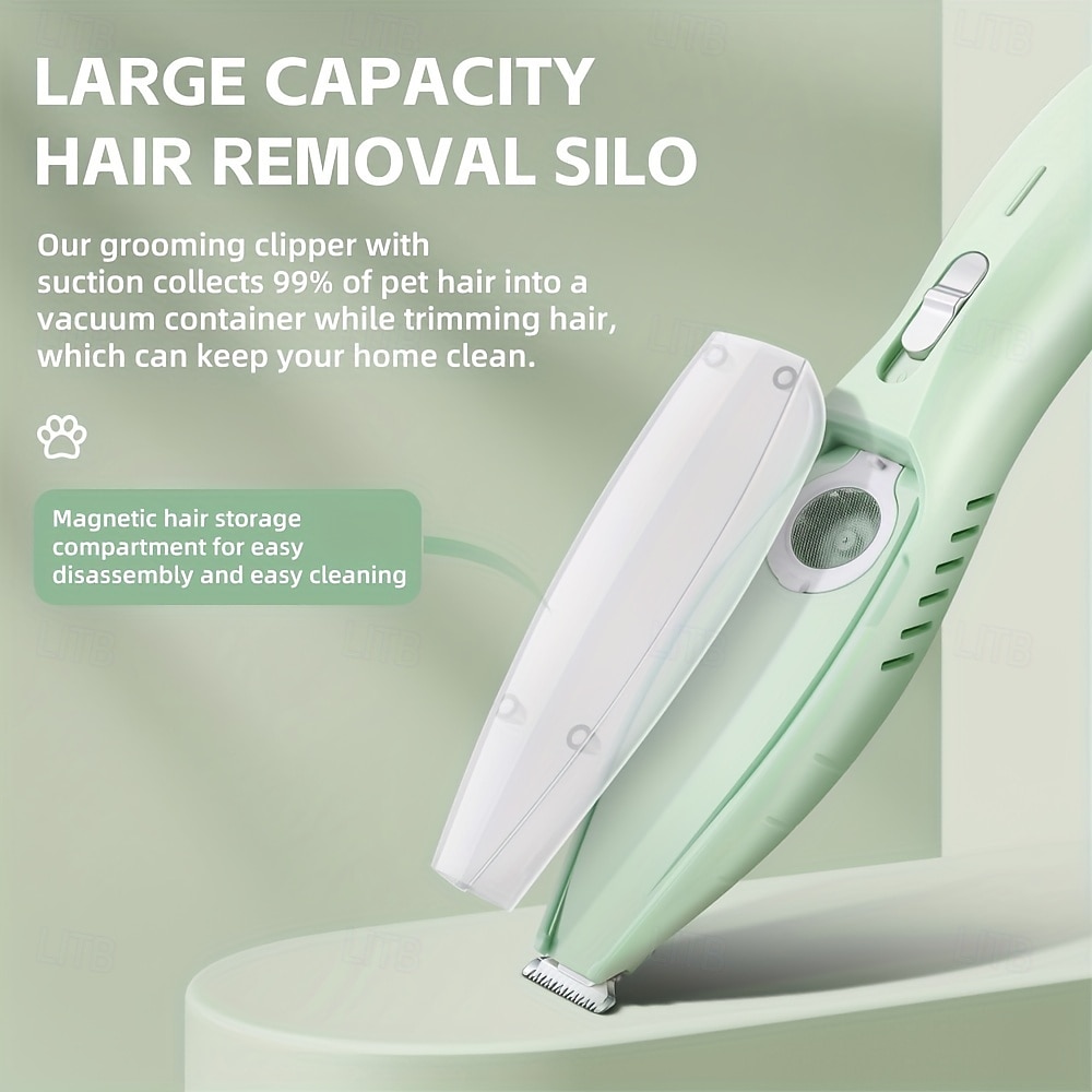 Wireless Dog Paw Trimmer with Strong Suction Vacuum | Automatic Hair Collection, USB Rechargeable, Low Noise, Suitable for Small and Large Dogs, Cats 2026 - $39.99 –P11
