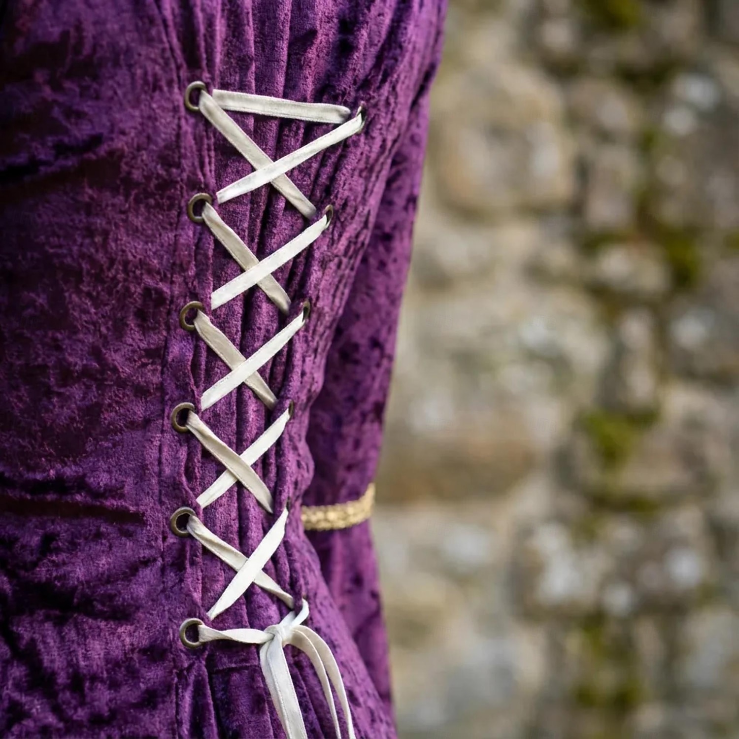 Abito Medievale Rinascimento Lunghezza alla caviglia Vestito Manica del polsino svasato Strega Vichingo Abiti reali Costume Per donna Celtico Reale Halloween Carnevale Performance LARP Fiera del 2026 a $65.99 –P4