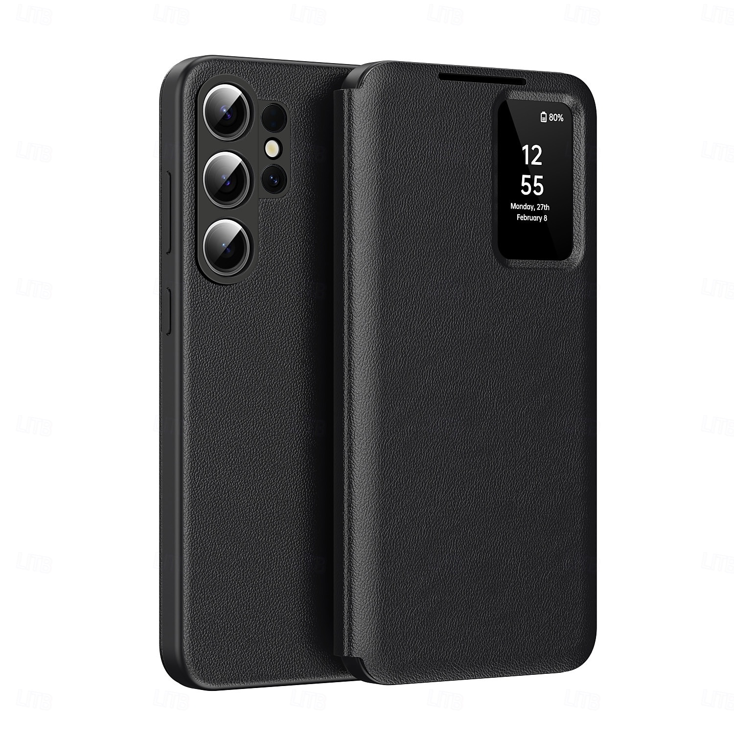 Phone Case For Samsung Galaxy S26 S26 Plus S26 Ultra Wallet Case Clear View Window Camera Lens Protector Ultra Thin Retro PU Leather 2026 - $25.99 –P11