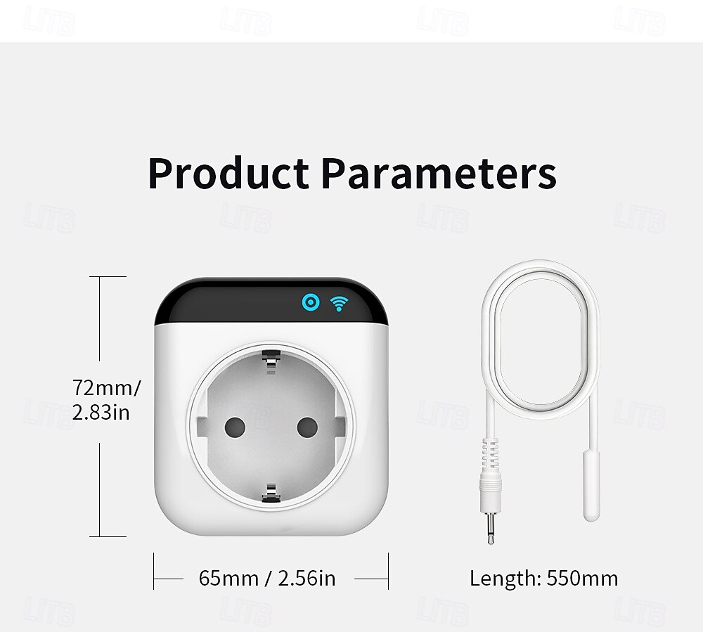 Programmable Smart WiFi Thermostat Plug Mini Temperature Controller 10A Plug-in Socket APP Control Voice Control Schedule Timer Electric Switch for Heating Cooling Appliances 2026 - $64.99 –P12