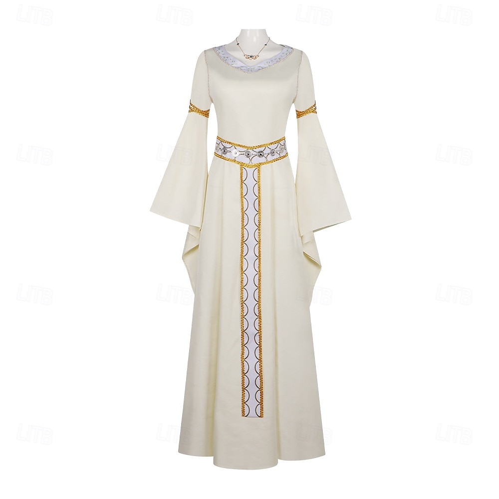 Set Vintage Middeleeuws Renaissance Jurken met accessoires Lange Mouwen Prinses Fee Kostuum Dames Fantasie Halloween Carnaval Renaissance beurs LARP Volwassenen Kleding 2026 - $95.99 –P1