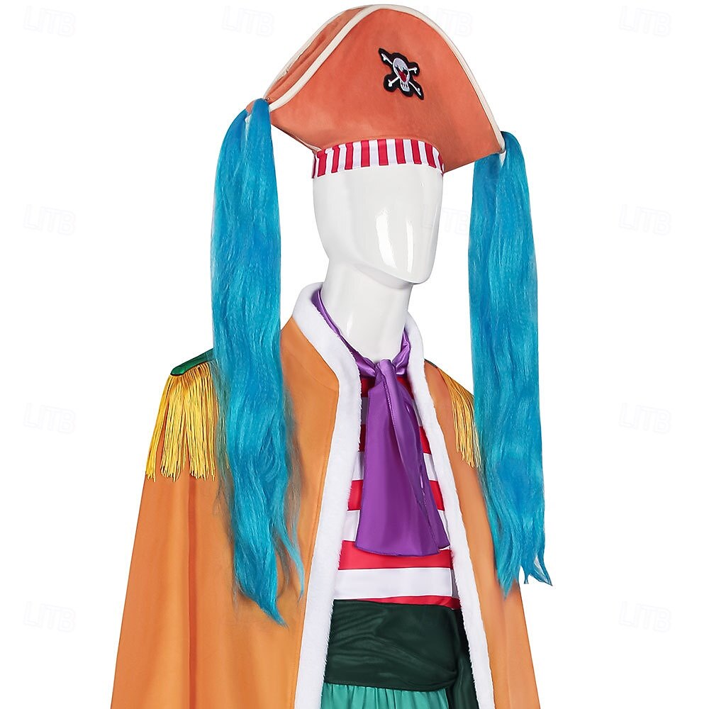 Ocean Adventurer Burlesque Clown Pirat Słomkowy Kapelusz Kostium Cosplay Stroje Anime Stroje tematyczne do filmów i programów telewizyjnych for Męskie Dla dorosłych Bal maskowy Halloween Comic Con 2026 - $119.99 –P10